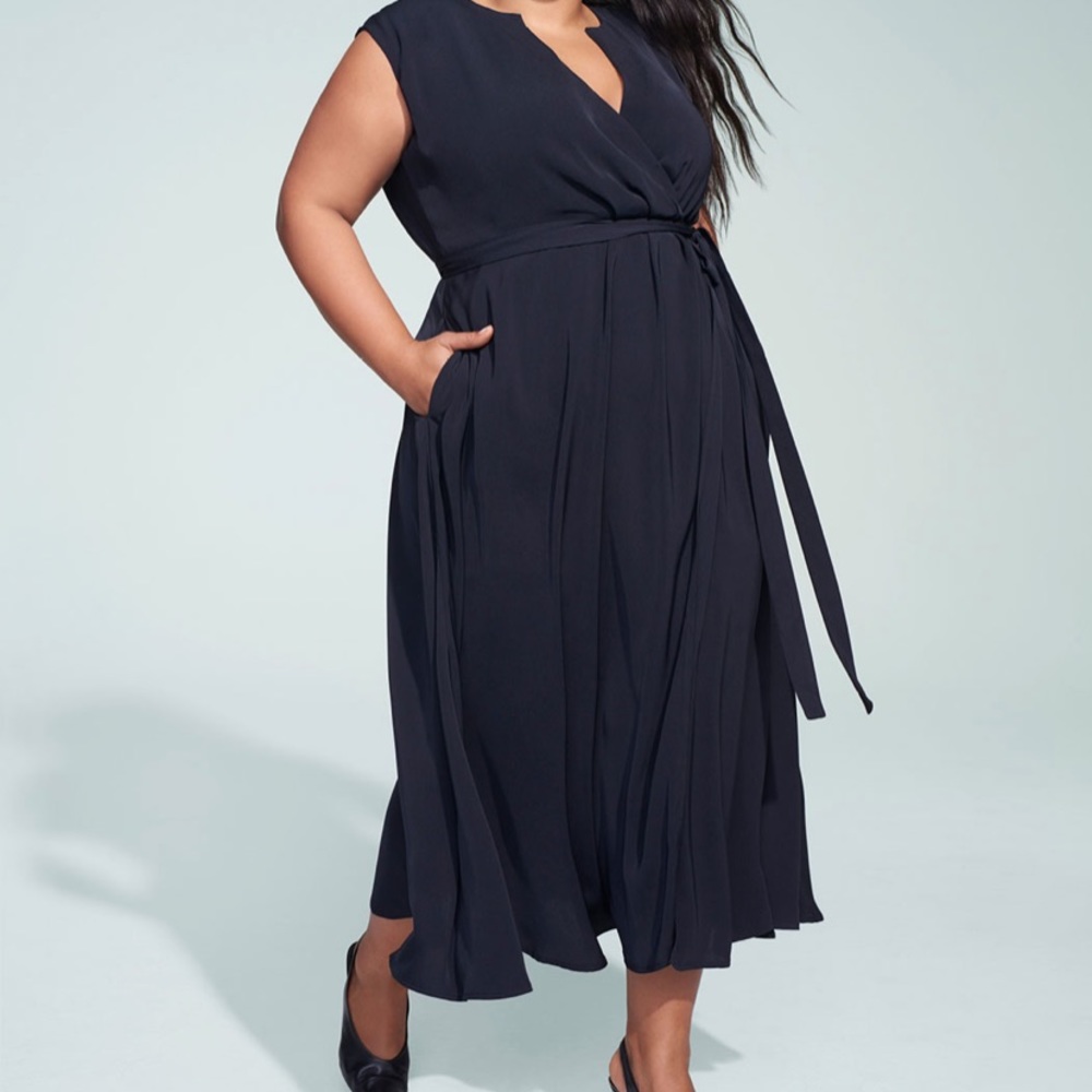 Jason Wu/ELOQUII Notch Collar Wrap Dress size 22